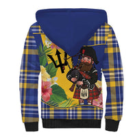 Barbados Celtic 2025 Festival Sherpa Hoodie Scottish Man With Bagpipes