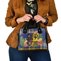 Barbados Celtic 2025 Festival Shoulder Handbag Scottish Man With Bagpipes