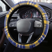 Barbados Celtic 2025 Festival Steering Wheel Cover Scottish Man With Bagpipes