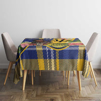 Barbados Celtic 2025 Festival Tablecloth Scottish Man With Bagpipes