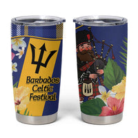 Barbados Celtic 2025 Festival Tumbler Cup Scottish Man With Bagpipes