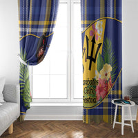 Barbados Celtic 2025 Festival Window Curtain Scottish Man With Bagpipes