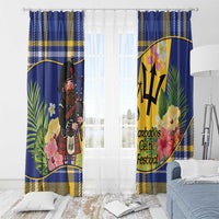 Barbados Celtic 2025 Festival Window Curtain Scottish Man With Bagpipes