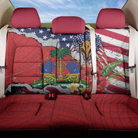Haitian Heritage Month Back Car Seat Cover Haitian Americans Proud Grunge Style