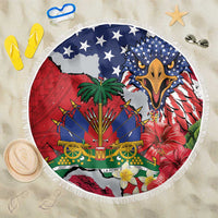 Haitian Heritage Month Beach Blanket Haitian Americans Proud Grunge Style