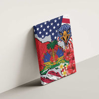 Haitian Heritage Month Canvas Wall Art Haitian Americans Proud Grunge Style