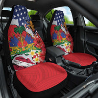 Haitian Heritage Month Car Seat Cover Haitian Americans Proud Grunge Style