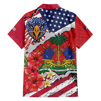 Haitian Heritage Month Family Matching Puletasi and Hawaiian Shirt Haitian Americans Proud Grunge Style
