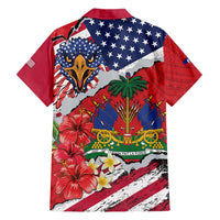 Haitian Heritage Month Family Matching Short Sleeve Bodycon Dress and Hawaiian Shirt Haitian Americans Proud Grunge Style