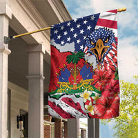 Haitian Heritage Month Garden Flag Haitian Americans Proud Grunge Style