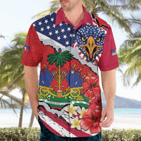 Haitian Heritage Month Hawaiian Shirt Haitian Americans Proud Grunge Style