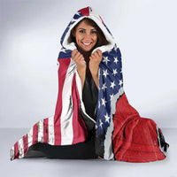 Haitian Heritage Month Hooded Blanket Haitian Americans Proud Grunge Style