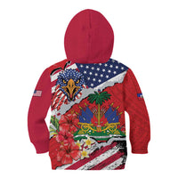 Haitian Heritage Month Kid Hoodie Haitian Americans Proud Grunge Style