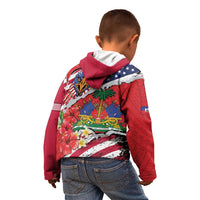 Haitian Heritage Month Kid Hoodie Haitian Americans Proud Grunge Style