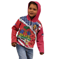 Haitian Heritage Month Kid Hoodie Haitian Americans Proud Grunge Style