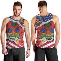 Haitian Heritage Month Men Tank Top Haitian Americans Proud Grunge Style