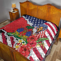 Haitian Heritage Month Quilt Haitian Americans Proud Grunge Style