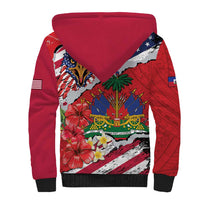 Haitian Heritage Month Sherpa Hoodie Haitian Americans Proud Grunge Style