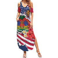 Haitian Heritage Month Summer Maxi Dress Haitian Americans Proud Grunge Style