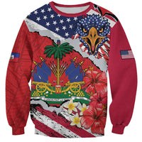 Haitian Heritage Month Sweatshirt Haitian Americans Proud Grunge Style