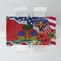 Haitian Heritage Month Tablecloth Haitian Americans Proud Grunge Style
