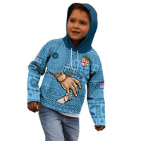 Personalised Father Day Fiji Kid Hoodie I Love You Dad Fijian Tapa Pattern - Wonder Print Shop