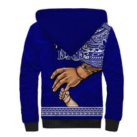 Polynesian Pride Father Day American Samoa Sherpa Hoodie I Love You Dad - Wonder Print Shop