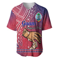 Polynesian Pride Father Day Guam Baseball Jersey I Love You Dad Guaman Latte Stone - Wonder Print Shop