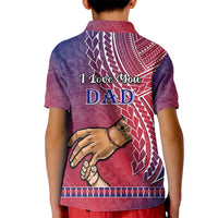 Polynesian Pride Father Day Guam Kid Polo Shirt I Love You Dad Guaman Latte Stone - Wonder Print Shop
