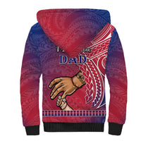 Polynesian Pride Father Day Guam Sherpa Hoodie I Love You Dad Guaman Latte Stone - Wonder Print Shop