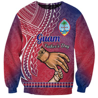 Polynesian Pride Father Day Guam Sweatshirt I Love You Dad Guaman Latte Stone - Wonder Print Shop