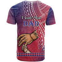 Polynesian Pride Father Day Guam T Shirt I Love You Dad Guaman Latte Stone - Wonder Print Shop