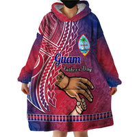 Polynesian Pride Father Day Guam Wearable Blanket Hoodie I Love You Dad Guaman Latte Stone - Wonder Print Shop