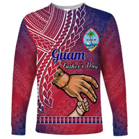 Personalised Father Day Guam Long Sleeve Shirt I Love You Dad Guaman Latte Stone - Wonder Print Shop