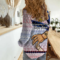 Polynesian Pride Father Day Philippines Women Casual Shirt Filipino Pattern Maligayang Araw ng Mga Ama - Wonder Print Shop