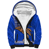 Personalised Father Day Northern Mariana Islands Sherpa Hoodie CNMI I Love You Dad - Wonder Print Shop