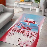 Japan Rugby Custom Area Rug Go Sakuras Japanese Mount Fuji