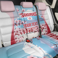 Japan Rugby Custom Back Car Seat Cover Go Sakuras Japanese Mount Fuji