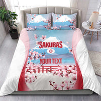 Japan Rugby Custom Bedding Set Go Sakuras Japanese Mount Fuji