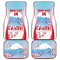 Japan Rugby Custom Car Mats Go Sakuras Japanese Mount Fuji