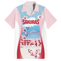 Japan Rugby Custom Hawaiian Shirt Go Sakuras Japanese Mount Fuji