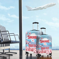 Japan Rugby Custom Luggage Cover Go Sakuras Japanese Mount Fuji