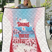 Japan Rugby Custom Quilt Go Sakuras Japanese Mount Fuji
