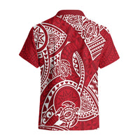 Polynesian Pride Hawaii Hawaiian Shirt Hawaiian Tribal Honu Red Version - Wonder Print Shop