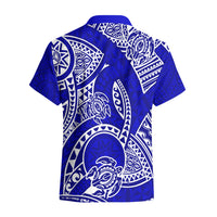 Polynesian Pride Hawaii Hawaiian Shirt Hawaiian Tribal Honu Blue Version - Wonder Print Shop