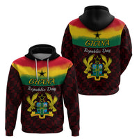 1 July Ghana Republic Day Hoodie African Pattern Mix Flag Unique Style - Wonder Print Shop