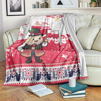 Poland Pierogi Festival Blanket Funny Dumpling Costume With Flag - Wonder Print Shop