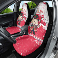 Poland Pierogi Festival Car Seat Cover Funny Dumpling Costume With Flag - Wonder Print Shop