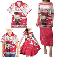 Poland Pierogi Festival Family Matching Puletasi and Hawaiian Shirt Funny Dumpling Costume With Flag - Wonder Print Shop