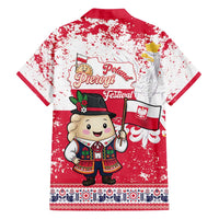 Poland Pierogi Festival Family Matching Summer Maxi Dress and Hawaiian Shirt Funny Dumpling Costume With Flag - Wonder Print Shop